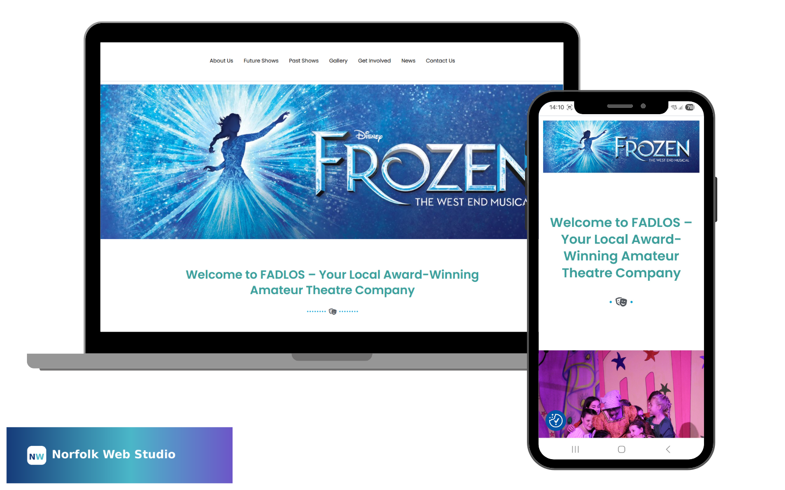 Screenshot of the FADLOS website